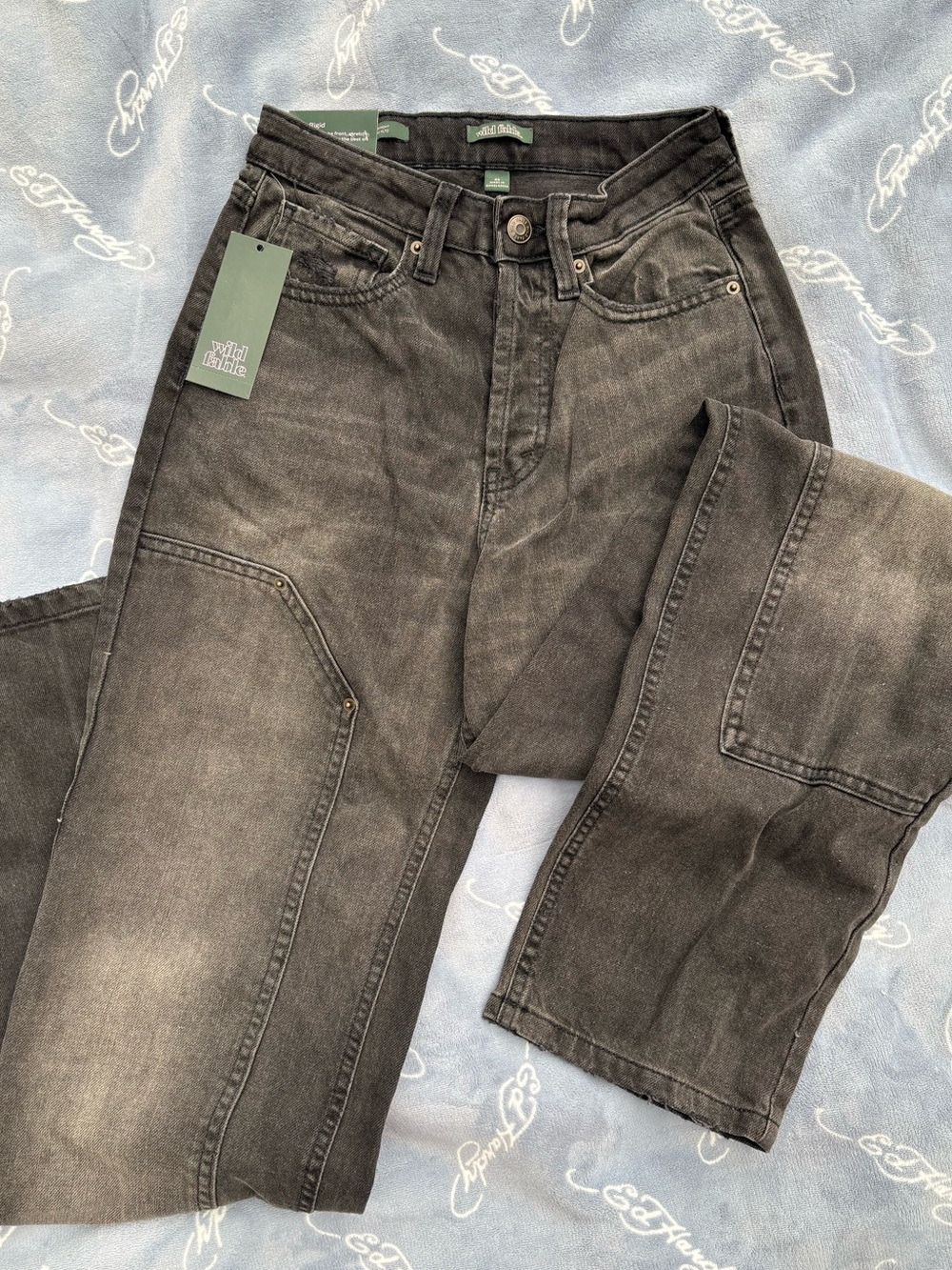 wild fable Washed Black High-Rise Jeans